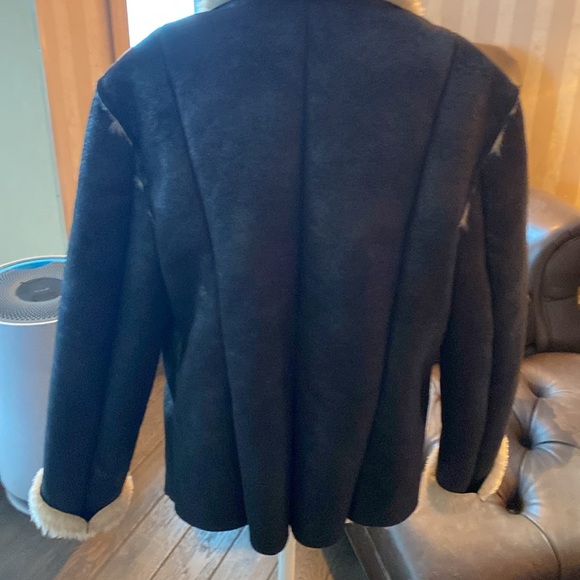 Vintage Neiman Marcus Faux Shearling Jacket Women’s Sz Small Excellent condition - Picture 8 of 11